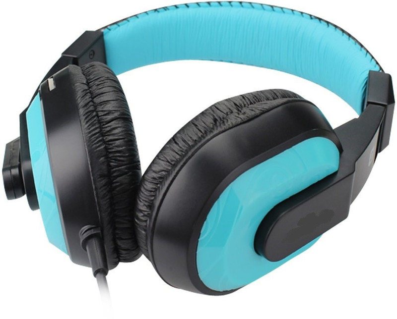 sygnific Stereo On-Ear Headphone with Mic CT-770, Noise Cancelling Wired Headphone(Blue, Over the Ear)