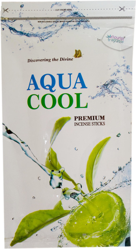 florish AQUA COOL PREMIUM INCENSE STICK PACK OF 3 (130 gm EACH) AQUA Agarbattis(40 Units)