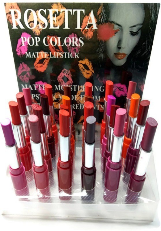 rosetta color pop matte lipstick set of 24(multicolor, 3.2 g)