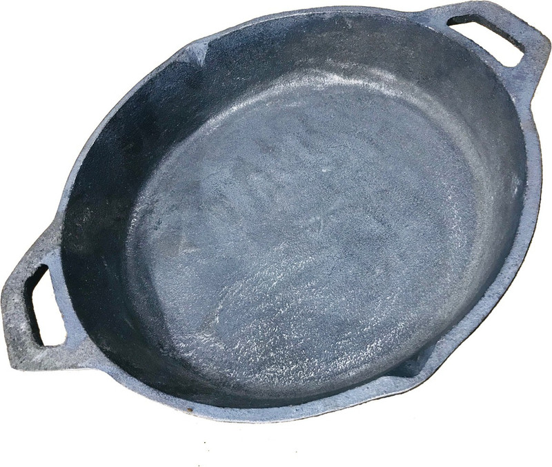 tirumalakitchenware TIRUMALA KITCHENWARE FLAT CAST IRON KADHAI\FRYING PAN Kadhai 10 cm(Cast Iron)