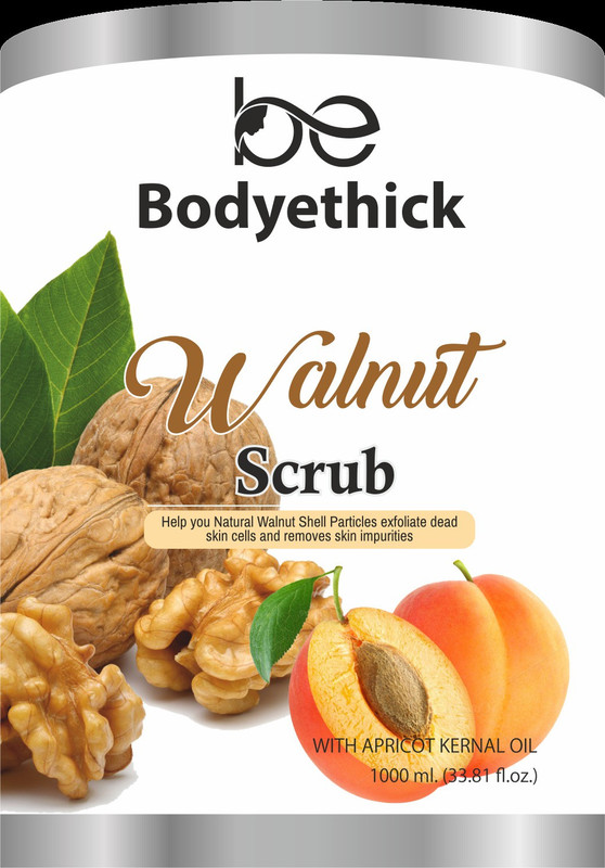 bodyethick Walnut Scrub 1kg Scrub(1000 g)