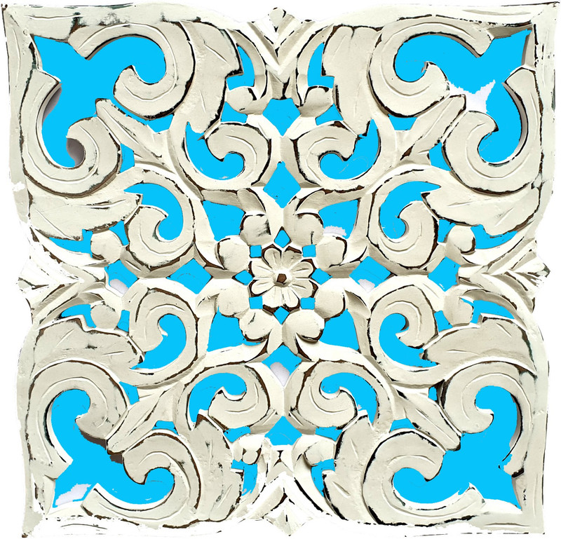 wood craft india wall panal Decorative Showpiece  -  40 cm(Wood, White)