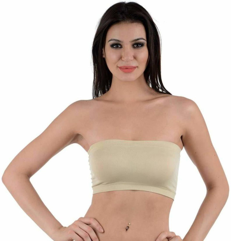 our rituals Women, Girls Tube Lightly Padded Bra(Beige)