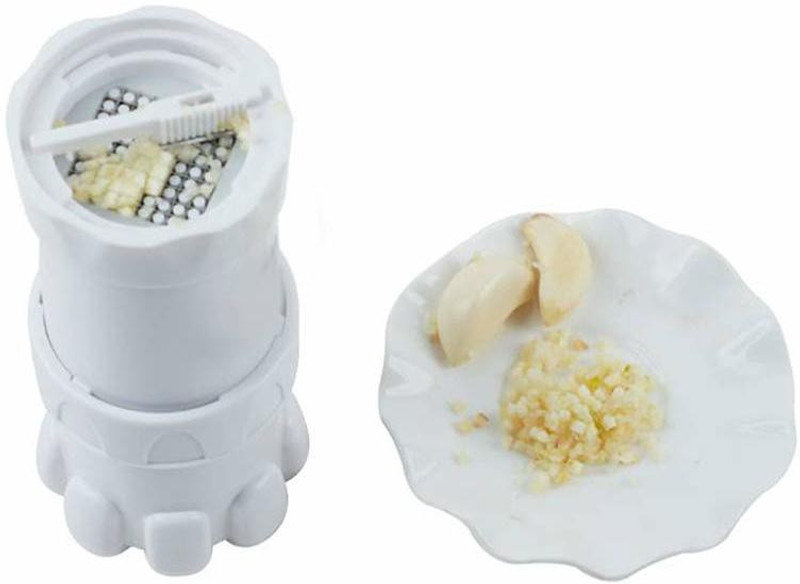 pasa services Multifunctional Garlic chopper / slicer Master Cutter Food Chop Garlic Press(White)