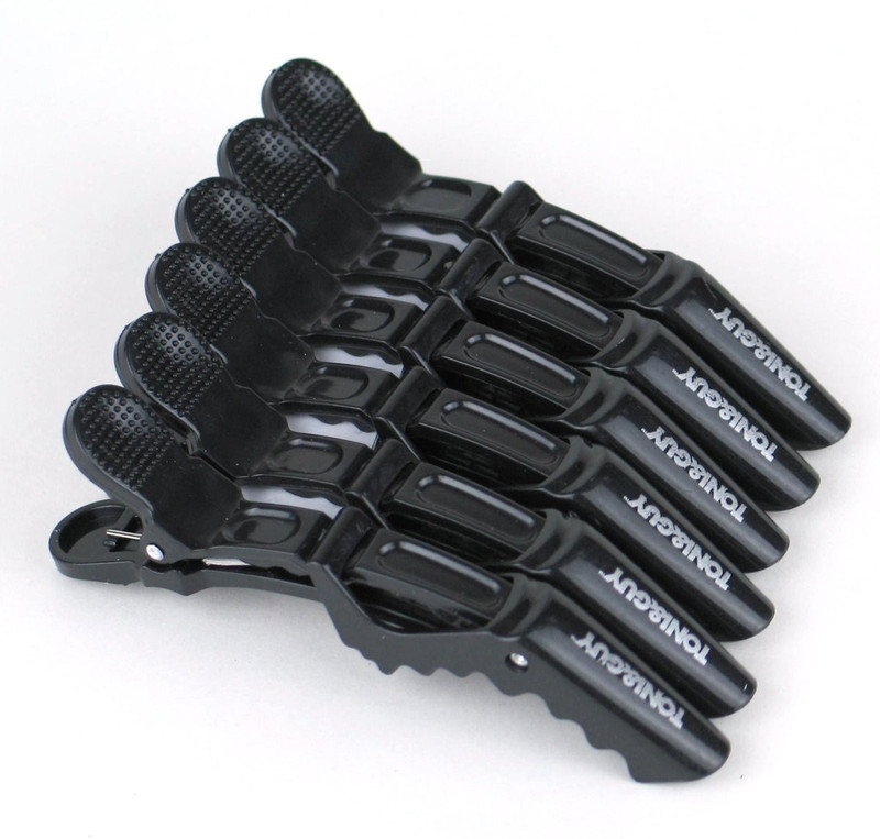 tony&guy Guy Black Crocodile Clips, Sectioning Clips. Hair Clip(Black)