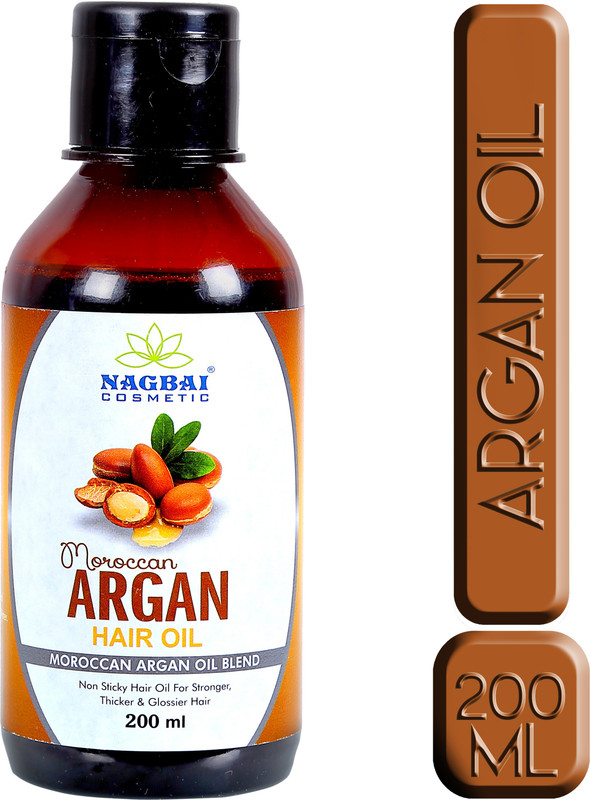 nagbai Moroccan argan oil for hair Hair Oil(200 ml)