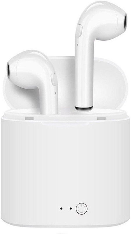 exquisite export international Bluetooth Wireless Earphone With Mic & Charging Case Bluetooth Headset with Mic(White, In the Ear)