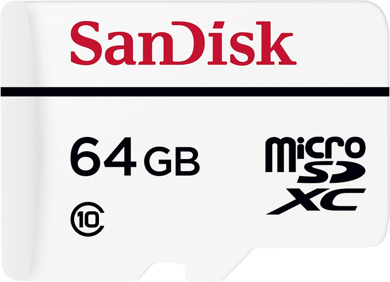 SanDisk High Endurance 64 MicroSDXC Class 10 20 MB/s Memory Card