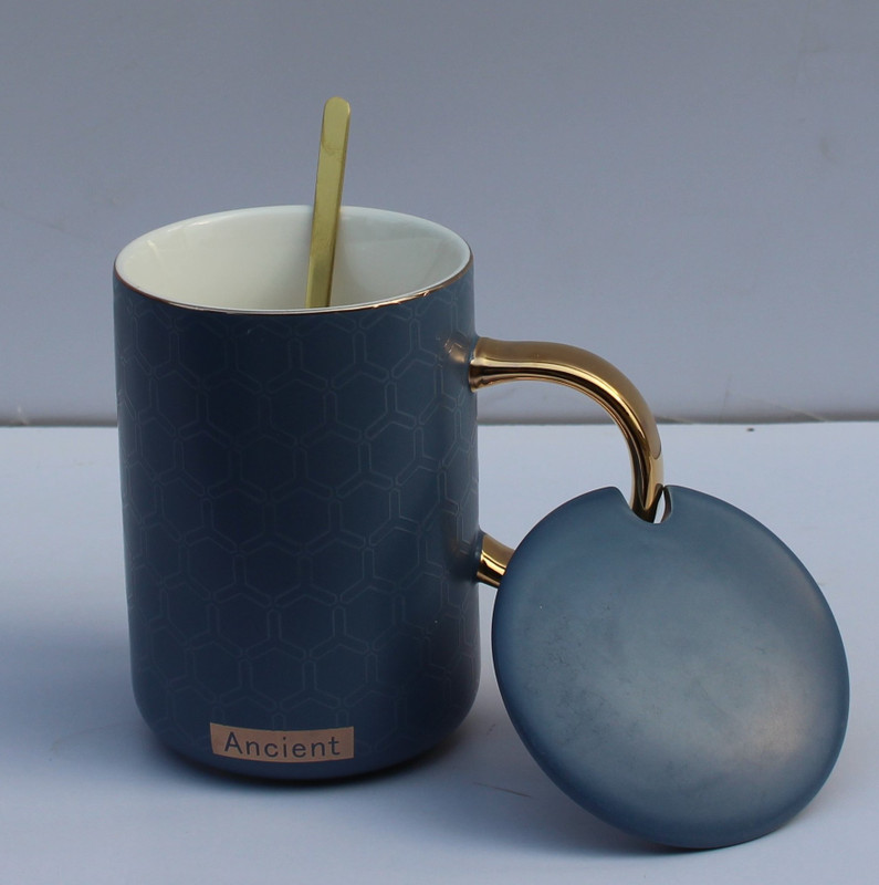 joson ceramic Ancient printed coffee mug Ceramic Mug(350 ml)