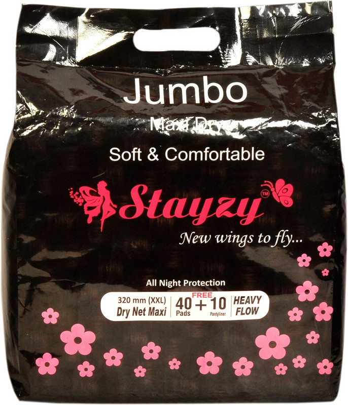 stayzy Jumbo maxi dry soft & comfortable Sanitary Pad(Pack of 50)