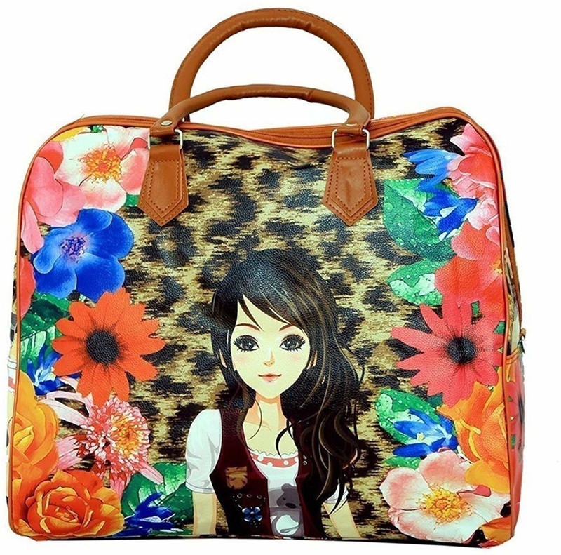 swamatesh Women's Digital Polyester Printed Multicolour Travel Hobo Bag Small Travel Bag(Multicolor)