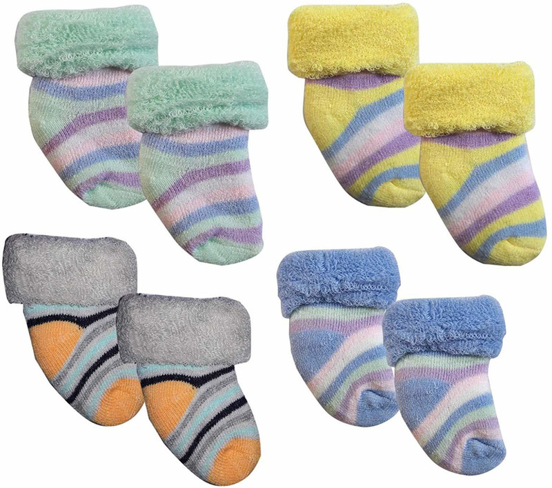 ankima Boy's & Girl's Peds/Footie/No-Show(Pack of 4)