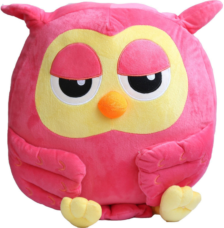 Buy dollar store owl plush pillow 10 inch Pink Online at