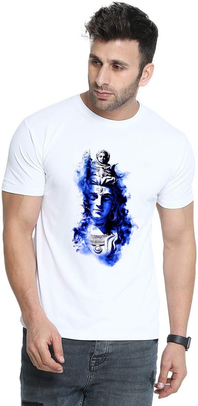 printcorners Printed Men Round Neck White T-Shirt