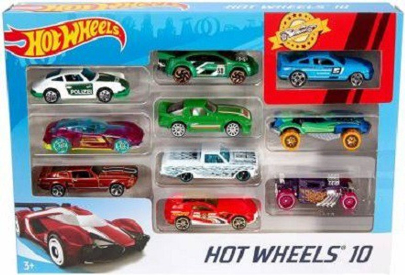skott Hot Wheels Car set of 10(Multicolor, Pack of: 10)