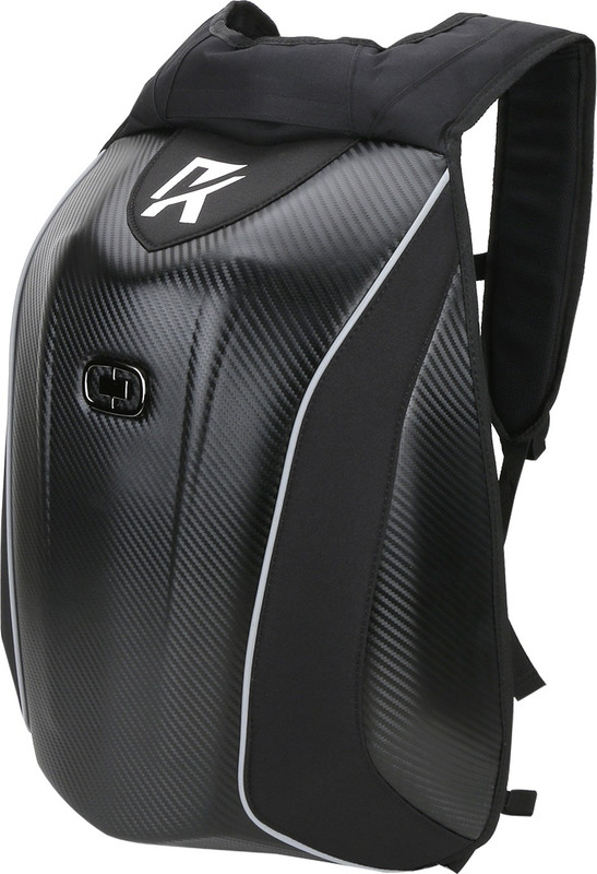 kathiriyas Motorcycle Hard Shell "Carbon Fiber" Air Flow Track Riding Drag 30 L Backpack (Midnight Black) 30 L Backpack(Black)