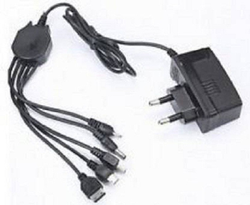 dolevas 5 Pin Smart All mobile Charger 1.5 A Mobile Charger with Detachable Cable(Black)