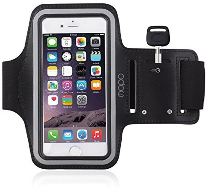 spring jump Arm Band Case for iPhone, Samsung, Redmi(BLACK)