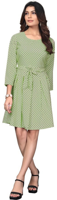 princess trade link Women A-line Green Dress