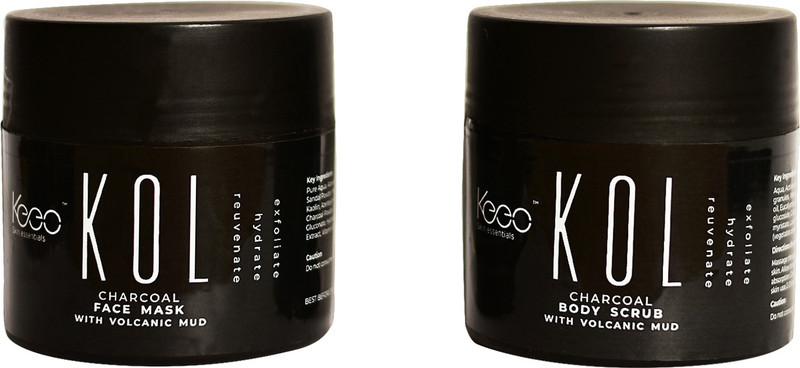 keeo Kol Body Scrub and Face Pack Combo| 100 gm each(200 g)