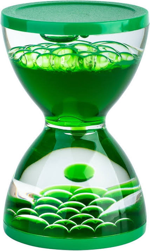 dollar store Hourglass Parabolic Bubbler Timer Sensory Toy Gag Toy(Multicolor)