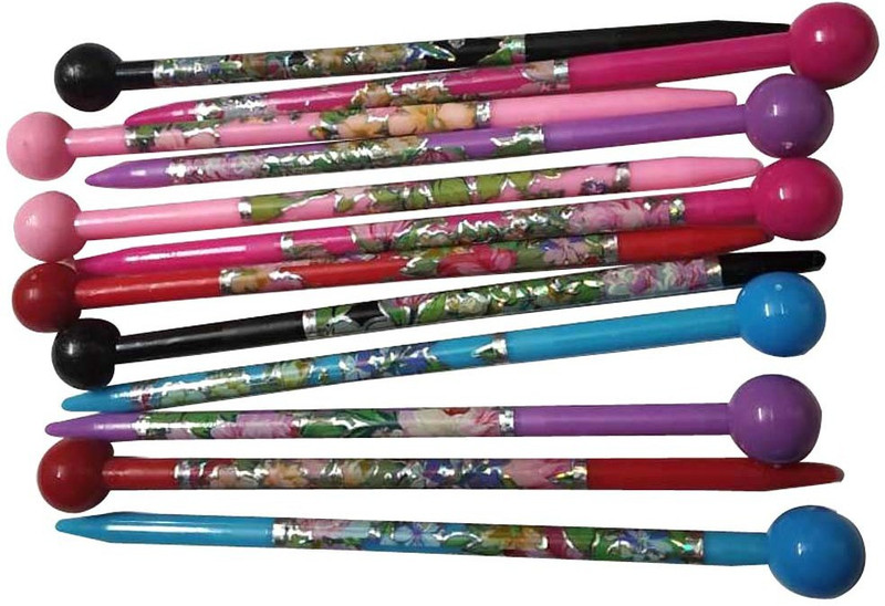 dhwani PUR0048 Bun Stick, Hair Pin, Hair Clip(Red, Black, Yellow, Blue, Orange, Maroon, Pink, Purple, Brown)