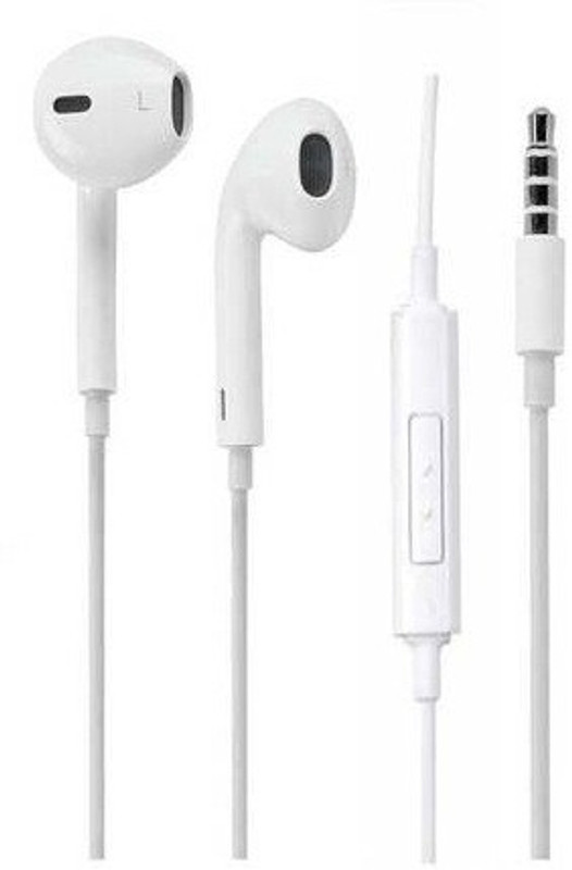 mobicraft HEADPHONE WIRED WITH MIC AND PROTECTION CASE Wired Headset with Mic(White, In the Ear)