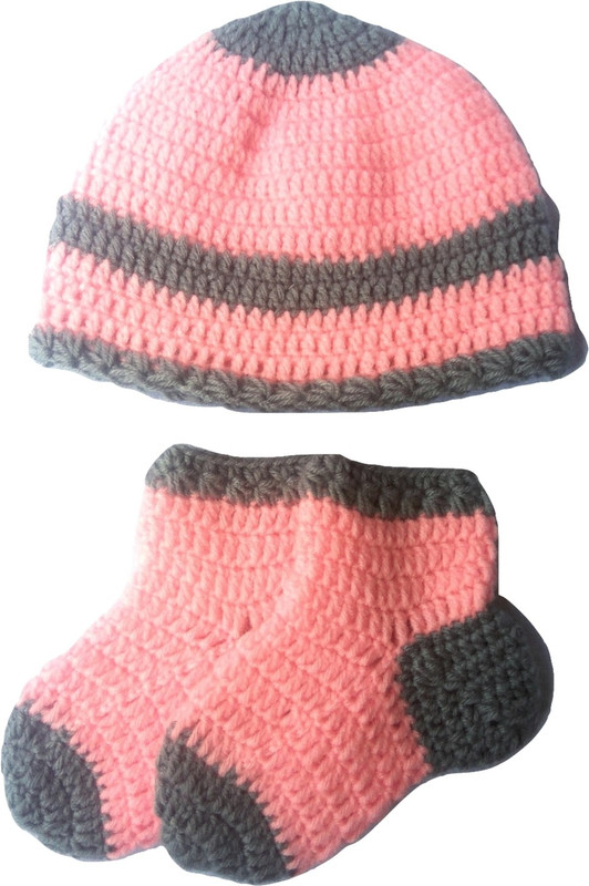 polac Baby Boys & Baby Girls Casual Cap Socks(Pink)