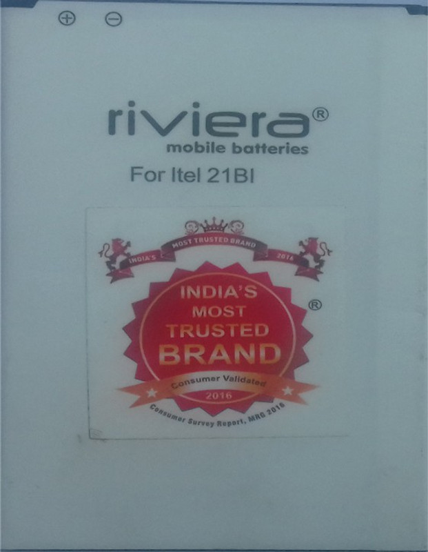 riviera Mobile Battery For itel IT-1508, A-41, A-40, A-44 PRO, BL-24Ei, BL-21Bi ( 2100 mah )