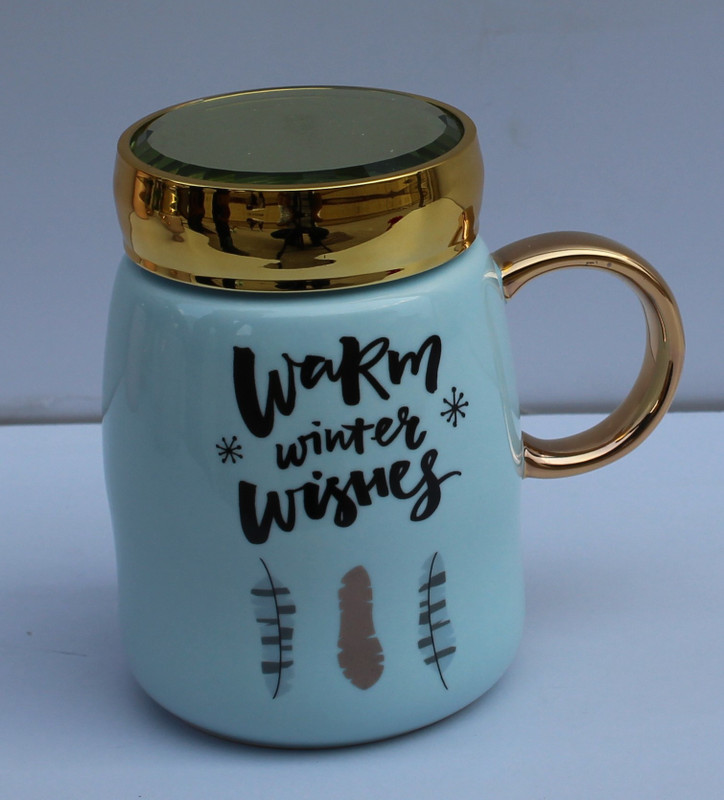 joson Warm winter wishes printed ceramic mug Ceramic Mug(350 ml)