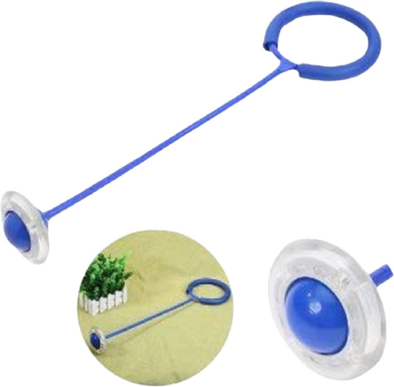 damodaram supermart 10cm Creative Flash Jumping Foot Force Ball (Blue)(Blue)