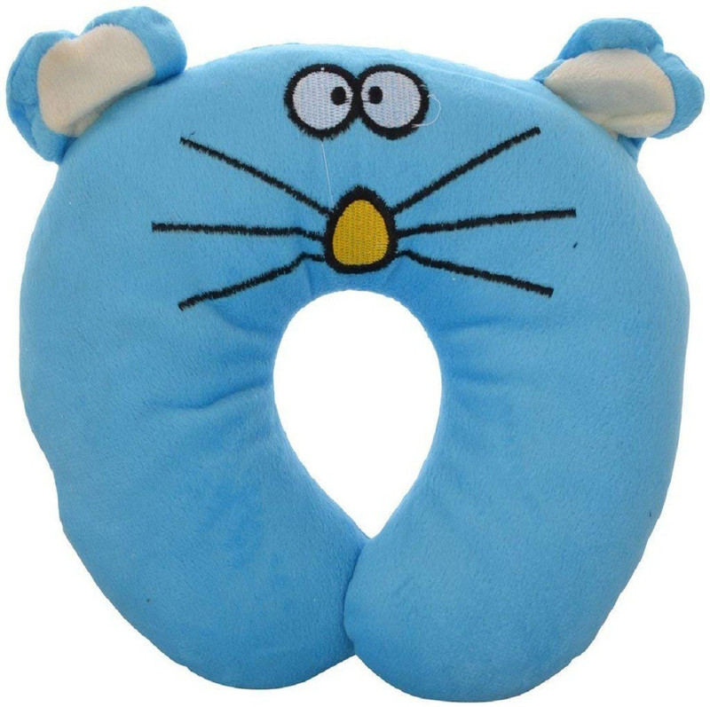 honey shopee Microfibre Animals Sleeping Pillow Pack of 1(Blue)