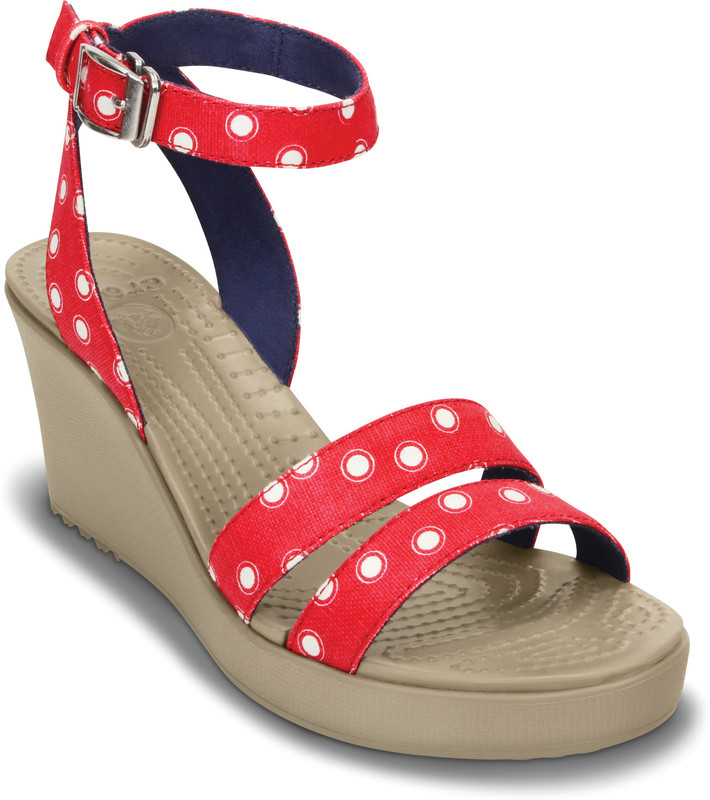 Crocs Women Red Wedges