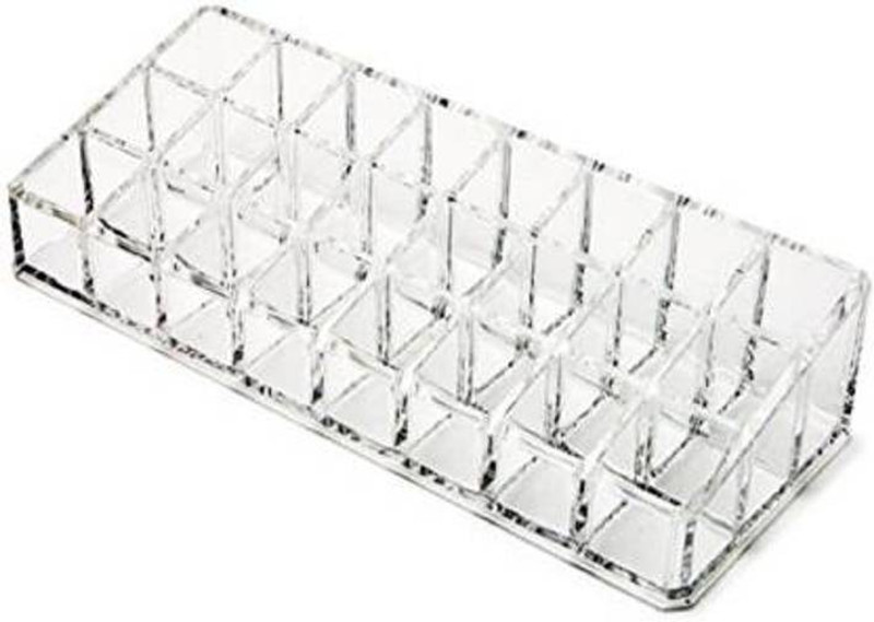swamatesh Premium Acrylic Makeup Organizer 24 Compartments Space Storage storage Vanity Box(transperent)