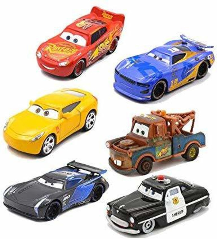Bestie Toys Diecast Metal Lightning McQueen Black Storm(Multicolor)
