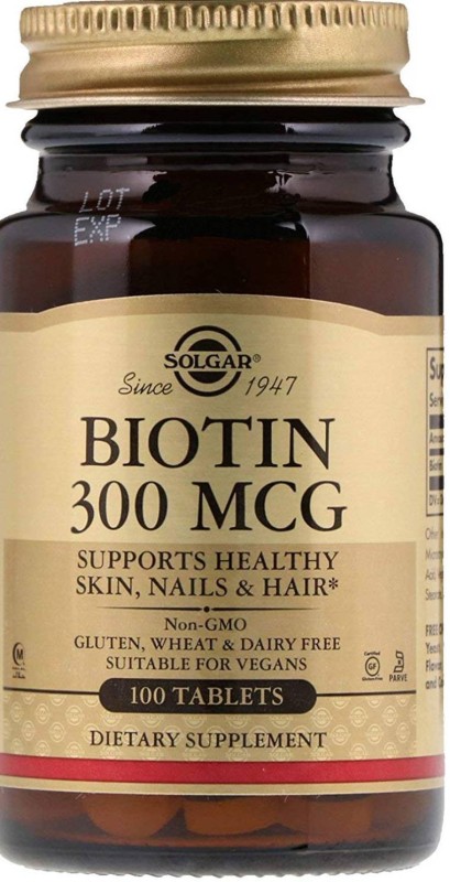 Solgar Biotin, 300 mcg, 100 s SOL-00280(100 No)
