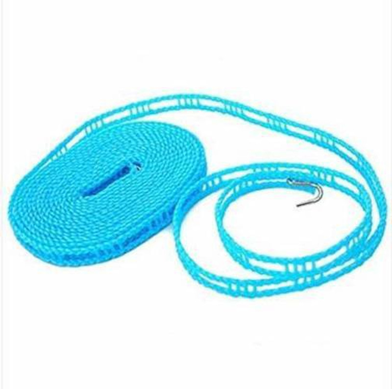 dhriyag Meter Long Windproof Anti-Slip Clothes Washing Line Drying Nylon Rope Nylon Retractable Clothesline(5 m)
