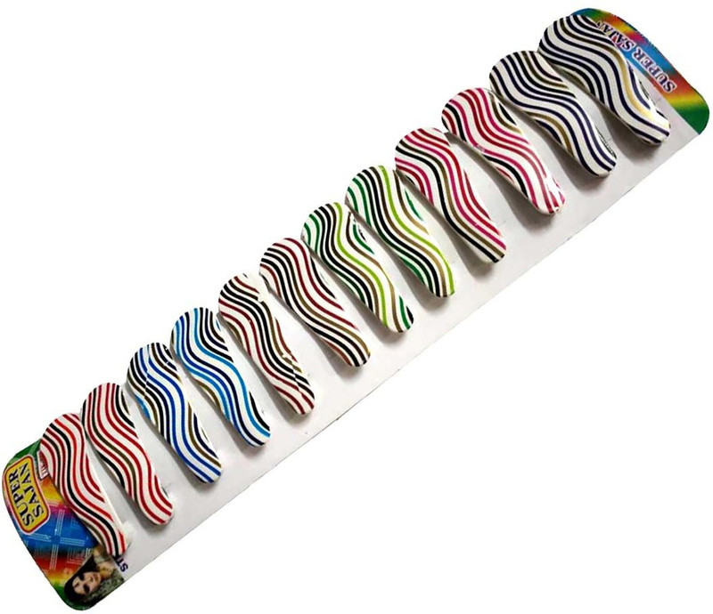 dhwani PER0055 Tic Tac Clip, Hair Clip(Black, Yellow, White, Pink, Red, Orange, Green)