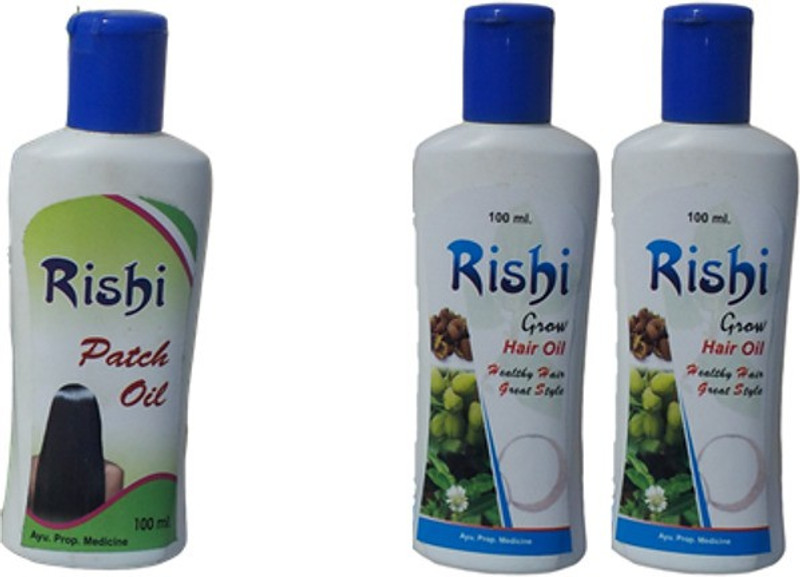 rishi 1patch oil and 2 hair oil pack of3 Hair Oil(300 ml)