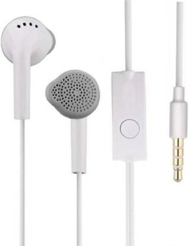 stacy Ultra Bass Stereo mobile Earphone s01 with ,earphone Mic Wired Headset with Mic(White, In the Ear)