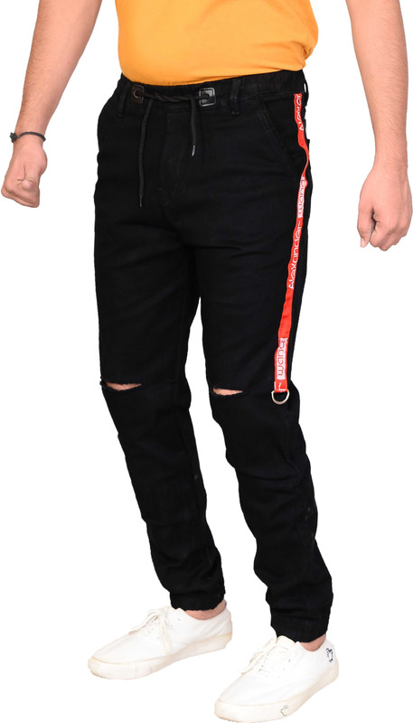 jaunier Jogger Fit Men's Black Jeans