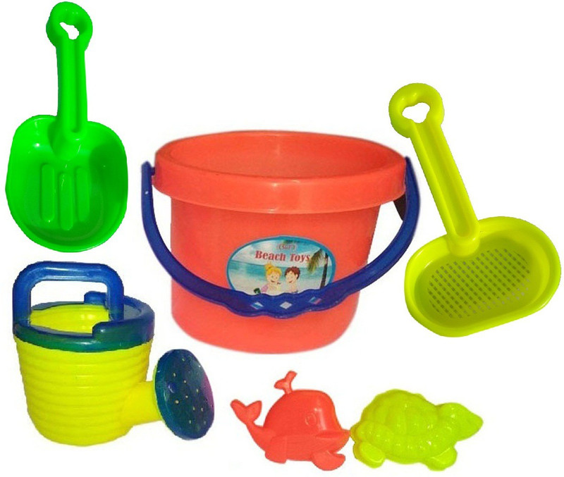 IndusBay Mini Beach Sand Bucket Toy Set(Multicolor)