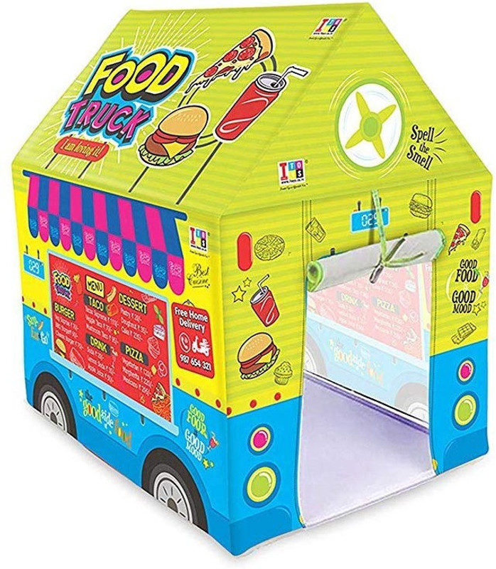 prayosha Play tent house for kids food truck(Yellow)