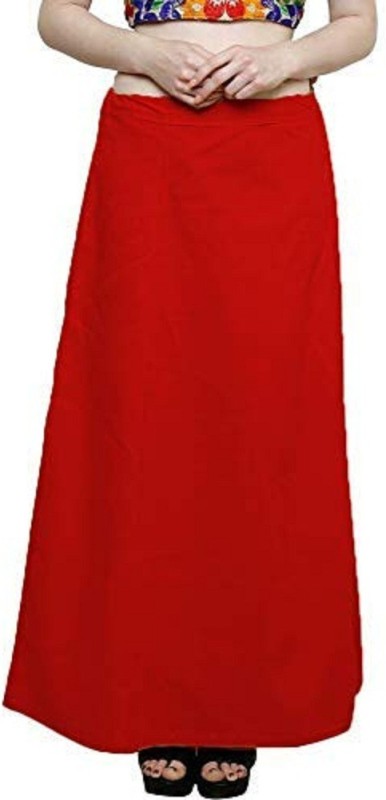 Trendzmy PT_CT_1012_Red Pure Cotton Petticoat(Free)