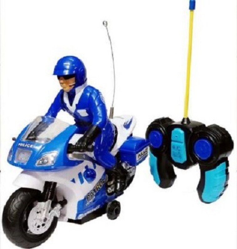 pari enterprises Radio Control Police Patrol Motorcycle(Multicolor)