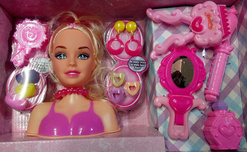 girls styling head
