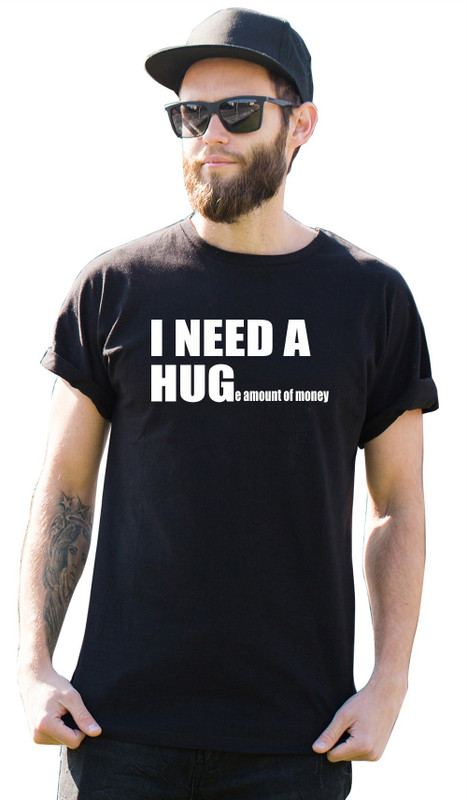 inspiro tees Typography Men Round Neck Black T-Shirt
