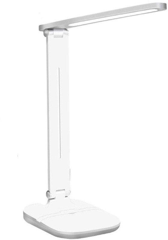 PaxMore Study Eye Caring Desk light with Phone Holder USB Charging Port Study Lamp 31 cm White