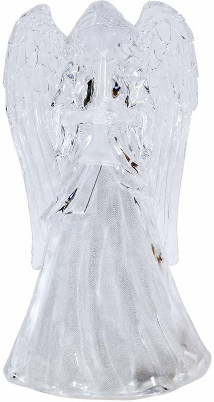 nilkanth 3D Pari LED Changing Light Kids Gift Decorative Table Lamp Table Lamp(20 cm, Transparent)