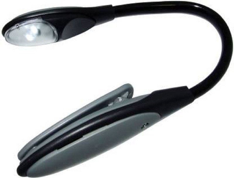 sck toy Battery Powered Super Bright LED Clip-on Clamp Night Lamp (32 cm, Black) Table Lamp(10 cm, Multicolor)